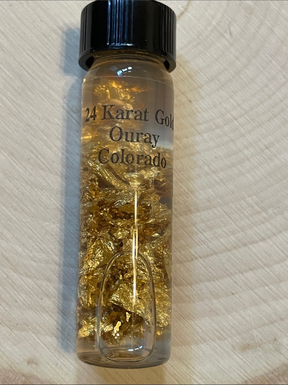 24 Karat Gold Flakes Vial -souvenir